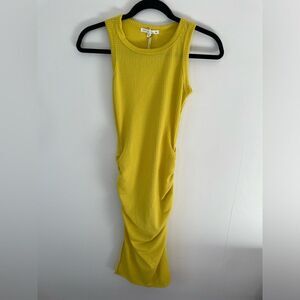 Antistar yellow soft ribbed dress size XS